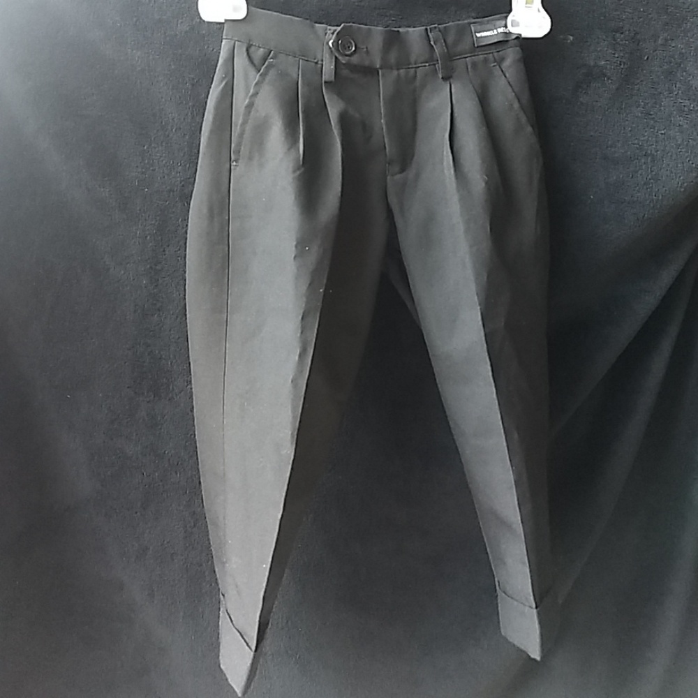 Enrico Rossini Black boys dress pants